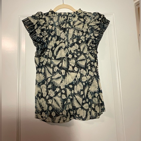 ULLA JOHNSON SPARKLE BLOUSE. SIZE 6 - Picture 2 of 4